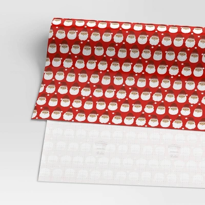 40” 125 Sq Ft Christmas Roll Wrap Medium Skin Tone Santa - Wondershop™ 2 40” 125 Sq Ft Christmas Roll Wrap Medium Skin Tone Santa - Wondershop™ - Image 2